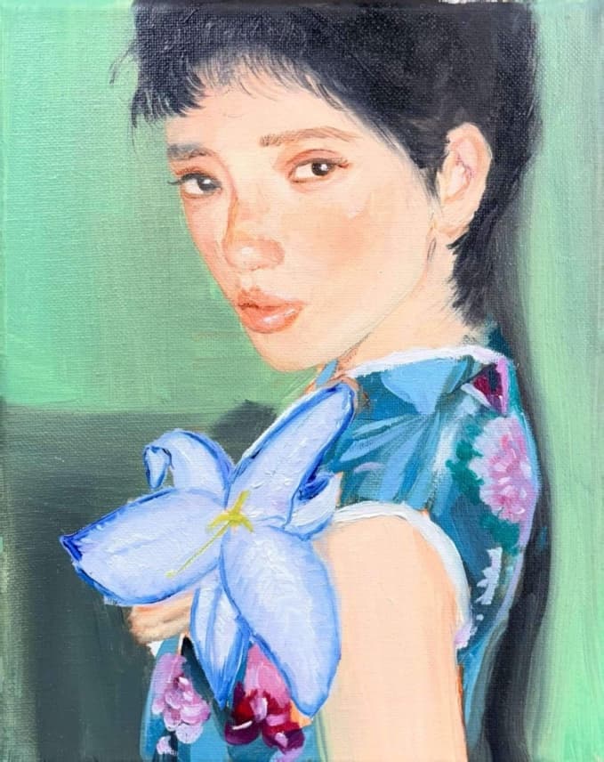 Lily in Blue-Green Rhythm